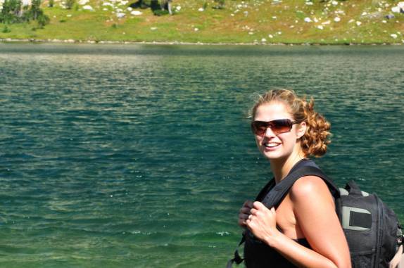 Chegando ao Holy Lake na nossa trilha pelo Grand Teton National Park, no Wyoming, nos Estados Unidos
